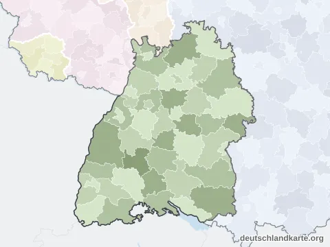Karte von Baden-Württemberg