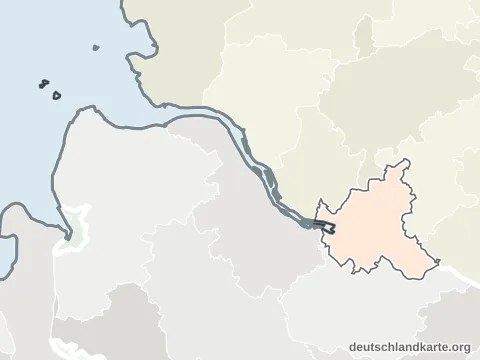 Karte von Hamburg