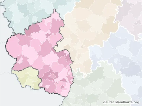 Karte von Rheinland-Pfalz