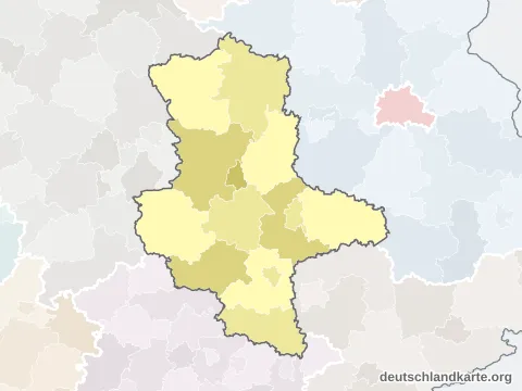 Karte von Sachsen-Anhalt