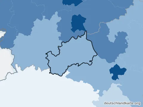 Vorschau: Bevölkerungsdichte vom Landkreis Ahrweiler