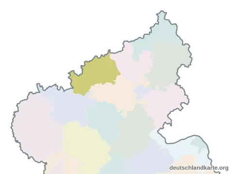 Vorschau: Karte im Bundesland vom Landkreis Ahrweiler