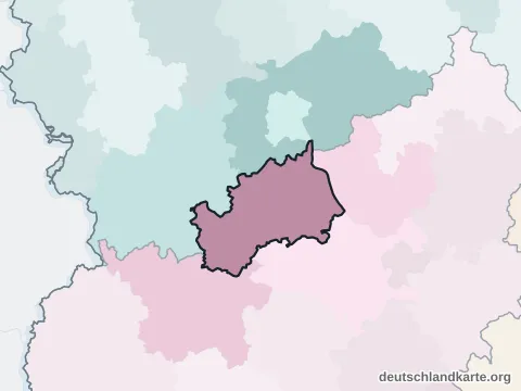 Vorschau: Nachbarkreiskarte vom Landkreis Ahrweiler