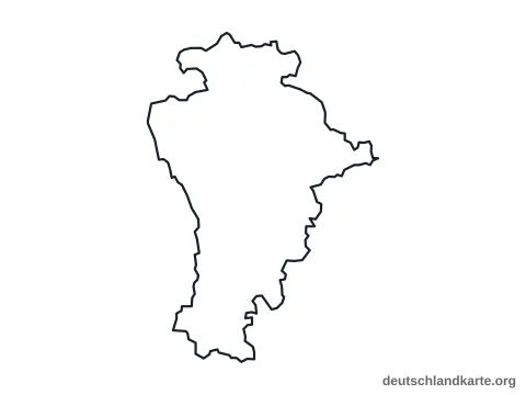 Vorschau: Umrisskarte vom Landkreis Aichach-Friedberg