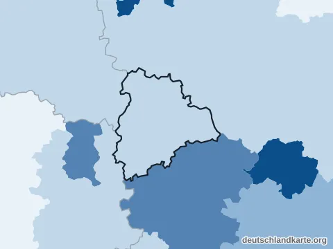 Vorschau: Bevölkerungsdichte vom Landkreis Altenburger Land