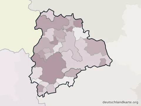 Vorschau: Ortskarte vom Landkreis Altenburger Land