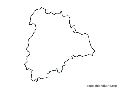 Vorschau: Umrisskarte vom Landkreis Altenburger Land