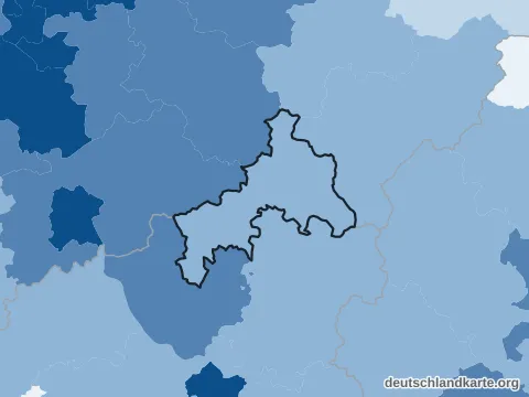 Vorschau: Bevölkerungsdichte vom Landkreis Altenkirchen (Westerwald)