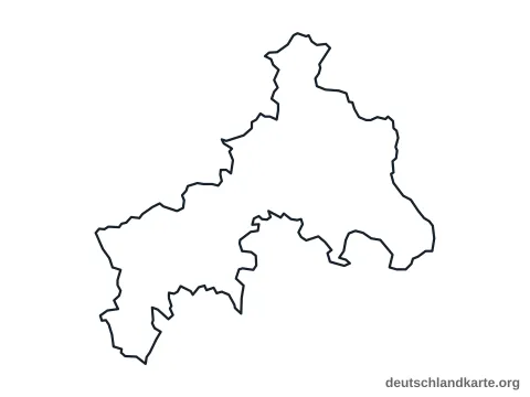 Vorschau: Umrisskarte vom Landkreis Altenkirchen (Westerwald)