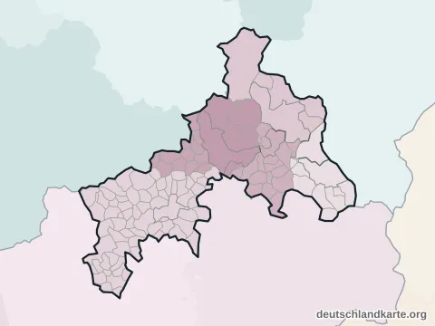 Vorschau: Verwaltungsgliederung vom Landkreis Altenkirchen (Westerwald)