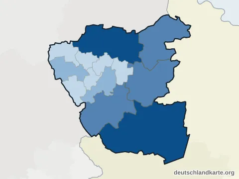 Vorschau: Einwohnerkarte vom Altmarkkreis Salzwedel