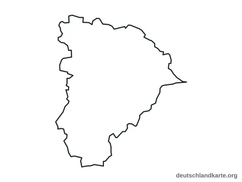 Vorschau: Umrisskarte vom Landkreis Altötting