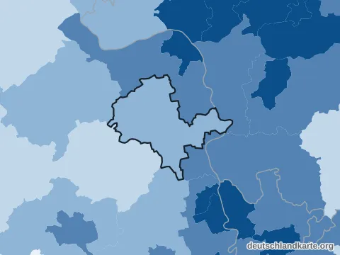 Vorschau: Bevölkerungsdichte vom Landkreis Alzey-Worms