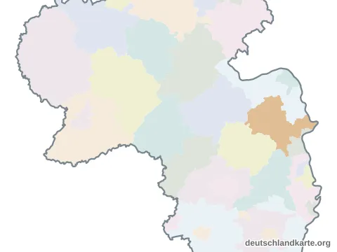 Vorschau: Karte im Bundesland vom Landkreis Alzey-Worms
