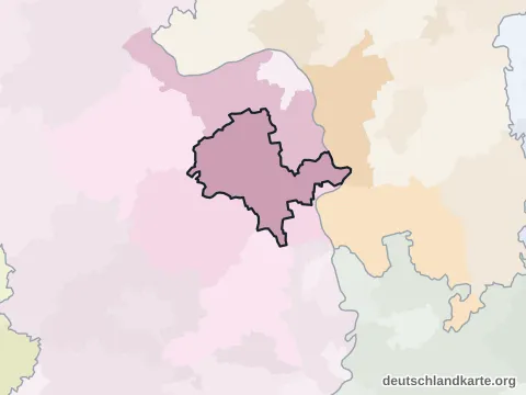 Vorschau: Nachbarkreiskarte vom Landkreis Alzey-Worms