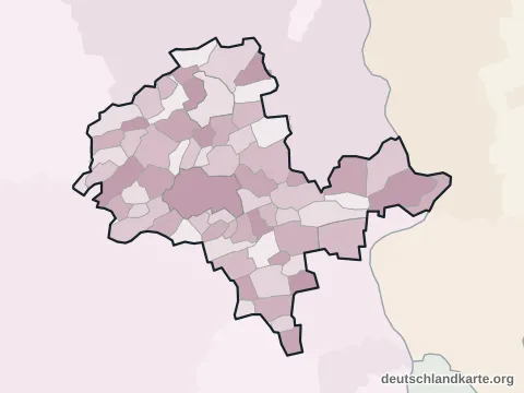 Vorschau: Ortskarte vom Landkreis Alzey-Worms