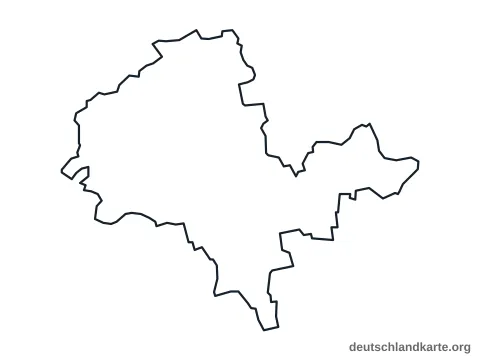 Vorschau: Umrisskarte vom Landkreis Alzey-Worms