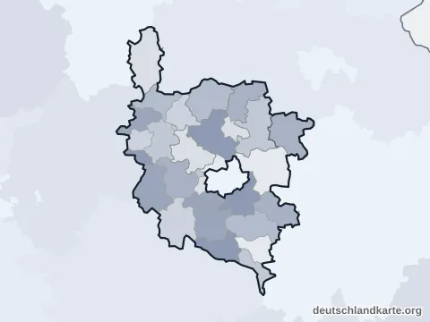 Vorschau: Ortskarte vom Landkreis Amberg-Sulzbach