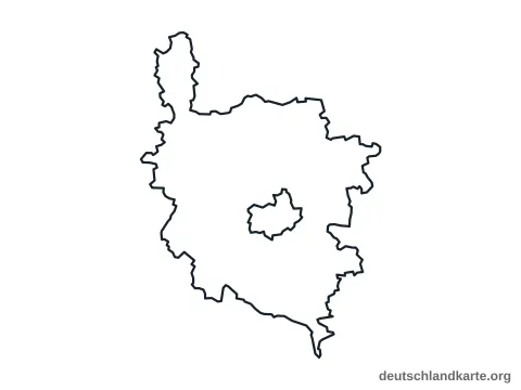 Vorschau: Umrisskarte vom Landkreis Amberg-Sulzbach