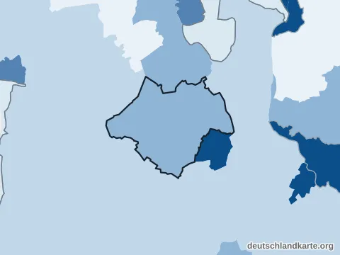 Vorschau: Bevölkerungsdichte vom Landkreis Ammerland