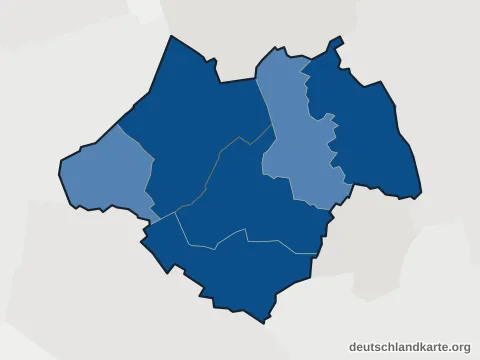 Vorschau: Einwohnerkarte vom Landkreis Ammerland