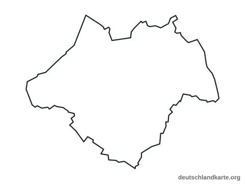 Vorschau: Umrisskarte vom Landkreis Ammerland