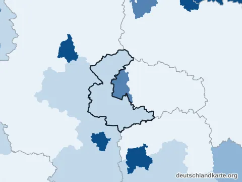 Vorschau: Bevölkerungsdichte vom Landkreis Anhalt-Bitterfeld