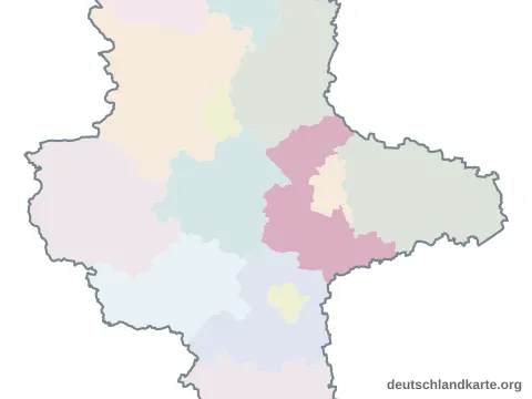 Vorschau: Karte im Bundesland vom Landkreis Anhalt-Bitterfeld