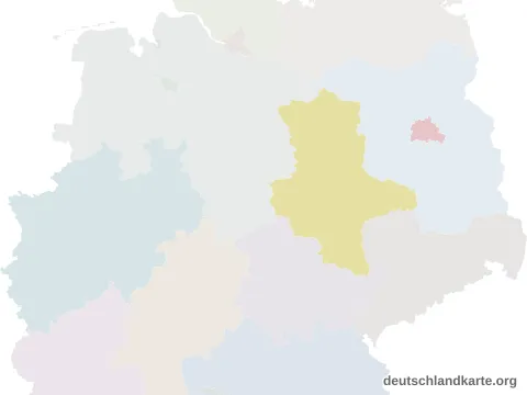 Vorschau: Lagekarte vom Landkreis Anhalt-Bitterfeld