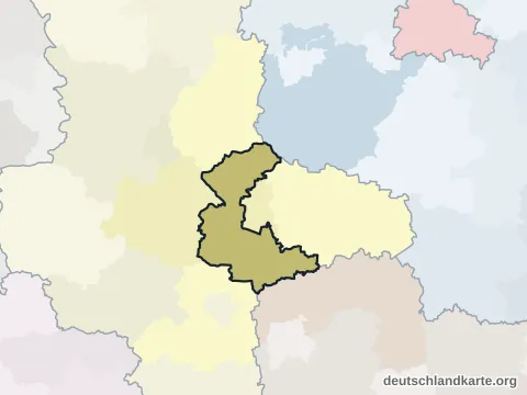 Vorschau: Nachbarkreiskarte vom Landkreis Anhalt-Bitterfeld