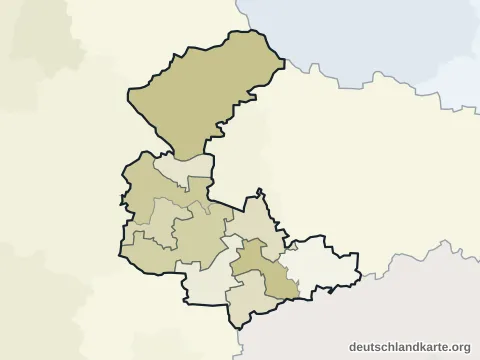 Vorschau: Ortskarte vom Landkreis Anhalt-Bitterfeld