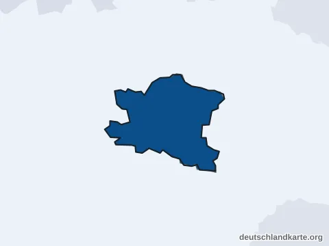 Vorschau: Einwohnerkarte von der kreisfreien Stadt Ansbach