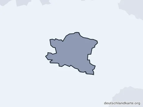 Vorschau: Verwaltungsgliederung von der kreisfreien Stadt Ansbach