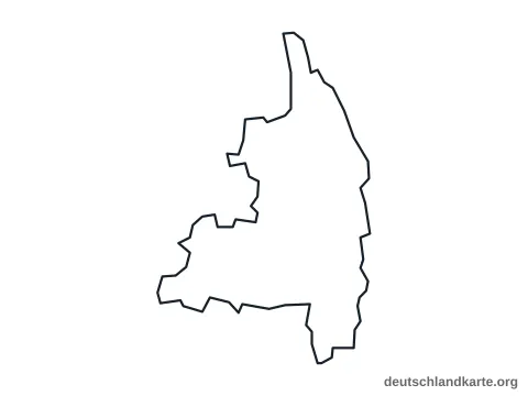 Vorschau: Umrisskarte von der kreisfreien Stadt Augsburg