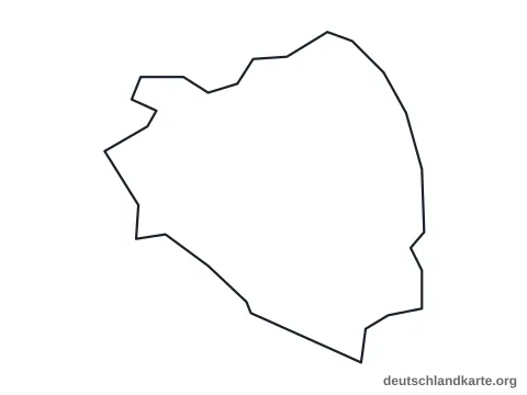 Vorschau: Umrisskarte von der kreisfreien Stadt Bamberg