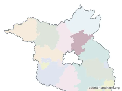 Vorschau: Karte im Bundesland vom Landkreis Barnim