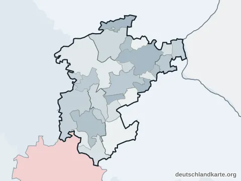 Vorschau: Ortskarte vom Landkreis Barnim