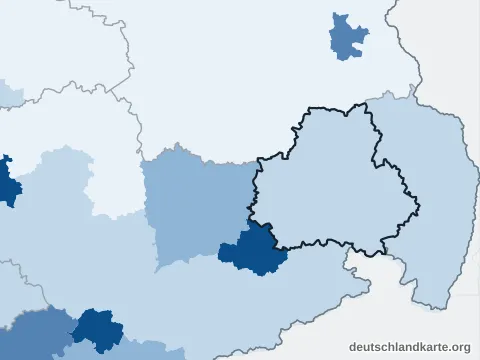 Bevölkerungsdichte: Landkreis Bautzen
