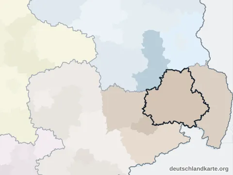 Nachbarkreiskarte: Landkreis Bautzen