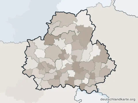 Ortskarte: Landkreis Bautzen