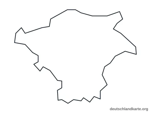 Vorschau: Umrisskarte von der kreisfreien Stadt Bayreuth