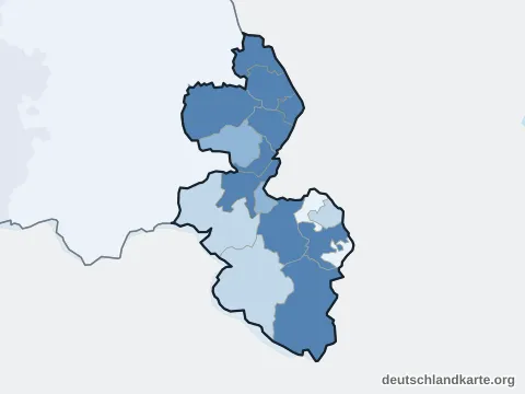 Vorschau: Einwohnerkarte vom Landkreis Berchtesgadener Land