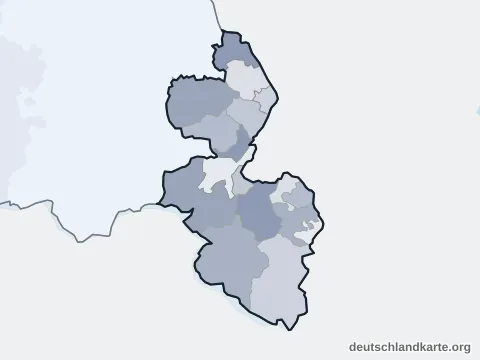Vorschau: Ortskarte vom Landkreis Berchtesgadener Land