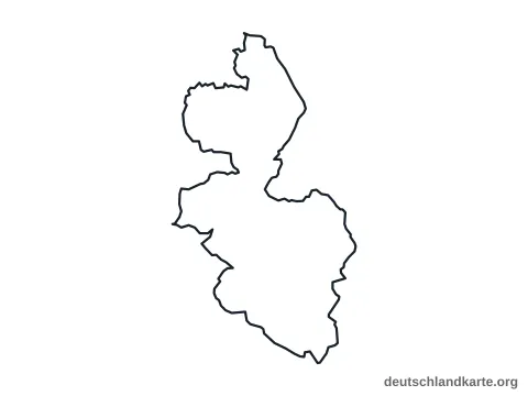 Vorschau: Umrisskarte vom Landkreis Berchtesgadener Land
