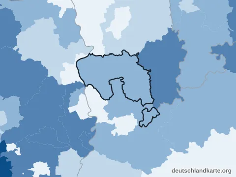 Vorschau: Altersstruktur vom Landkreis Bergstraße