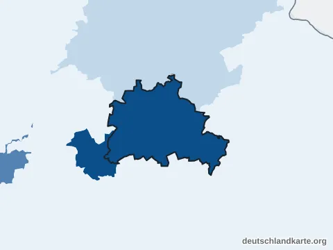 Vorschau: Bevölkerungsdichte von der kreisfreien Stadt Berlin