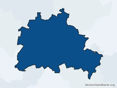 Einwohnerkarte: Kreisfreie Stadt Berlin
