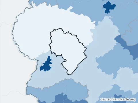 Vorschau: Bevölkerungsdichte vom Landkreis Bernkastel-Wittlich