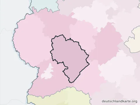 Vorschau: Nachbarkreiskarte vom Landkreis Bernkastel-Wittlich