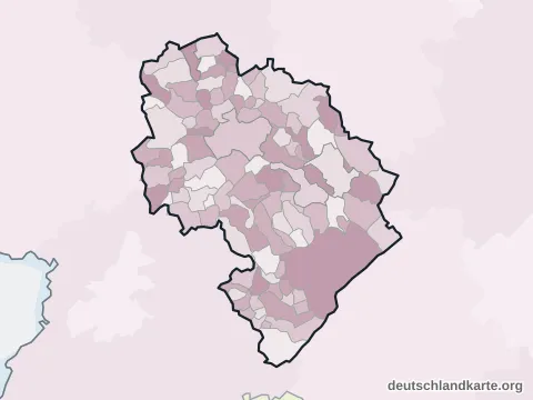 Vorschau: Ortskarte vom Landkreis Bernkastel-Wittlich